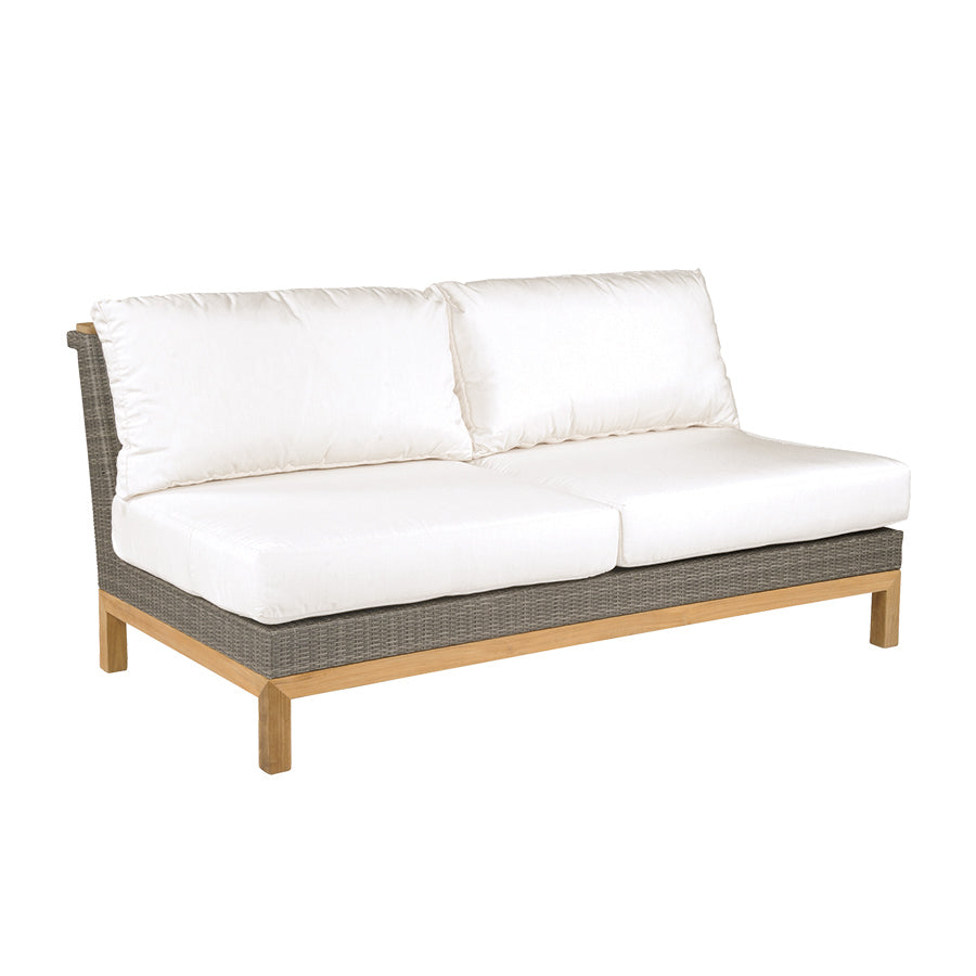 Kingsley Bate Azores Deep Seating Sectional Set Granite / Ocean / Azores Sectional Armless Settee